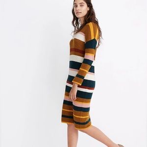 NWT Madewell Drop-Shoulder Sweater Midi
Dress in Stripe size XL NWT
